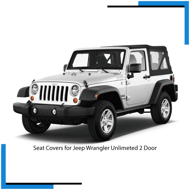 Jeep Wrangler Unlimeted 2 Door Seat Covers made by KINDO Covers