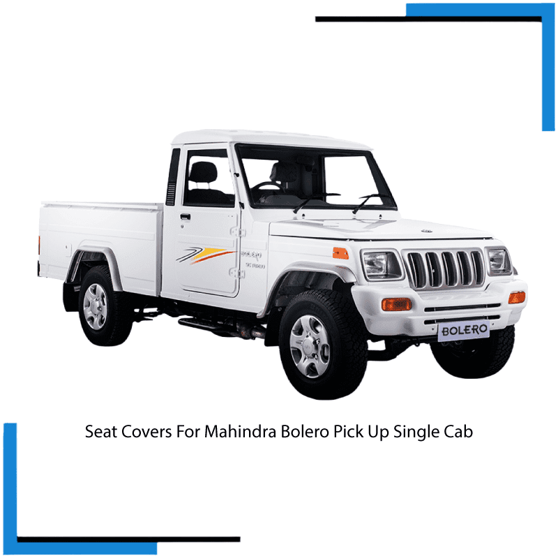Mahindra Bolero Pick Up Single Cab Seat Covers made by KINDO Covers