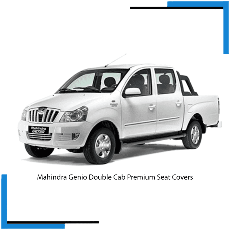 Mahindra Genio Double Cab Seat Covers made by KINDO Covers