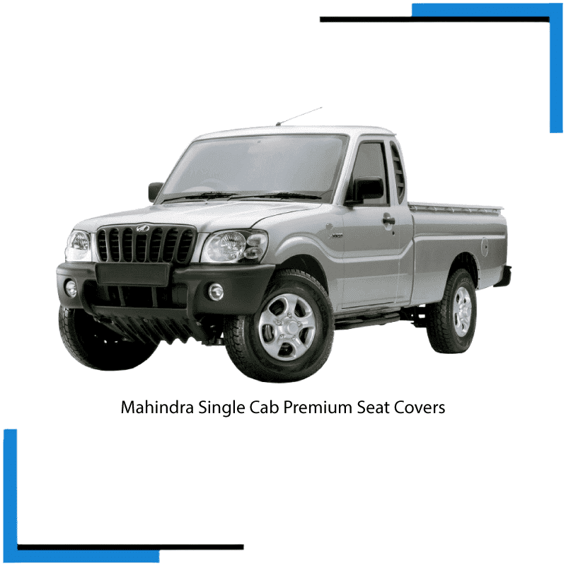 Mahindra Pick Up Single Cab Seat Covers made by KINDO Covers