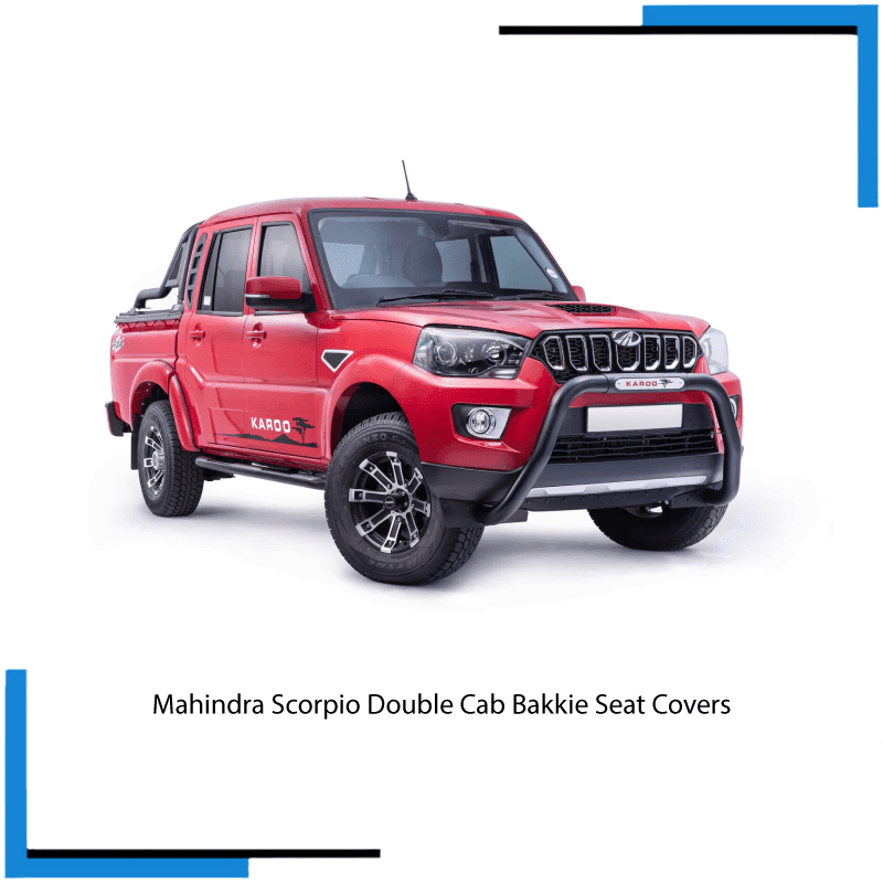 Mahindra Scorpio Double Cab Seat Covers made by KINDO Covers