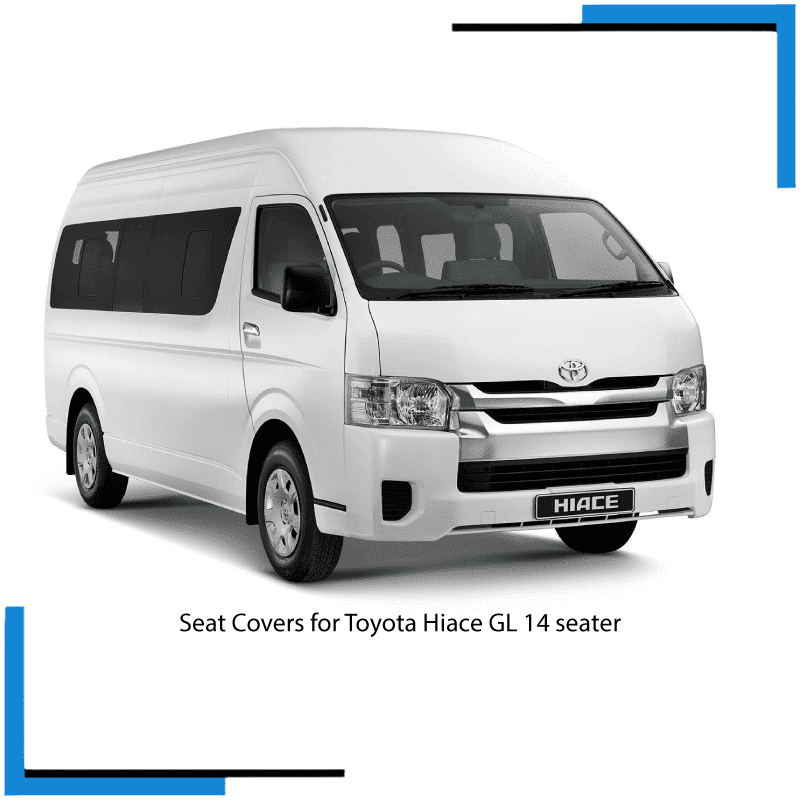 Toyota Hiace GL 14 Seater 2.5 D4D Seat Covers made by KINDO Covers