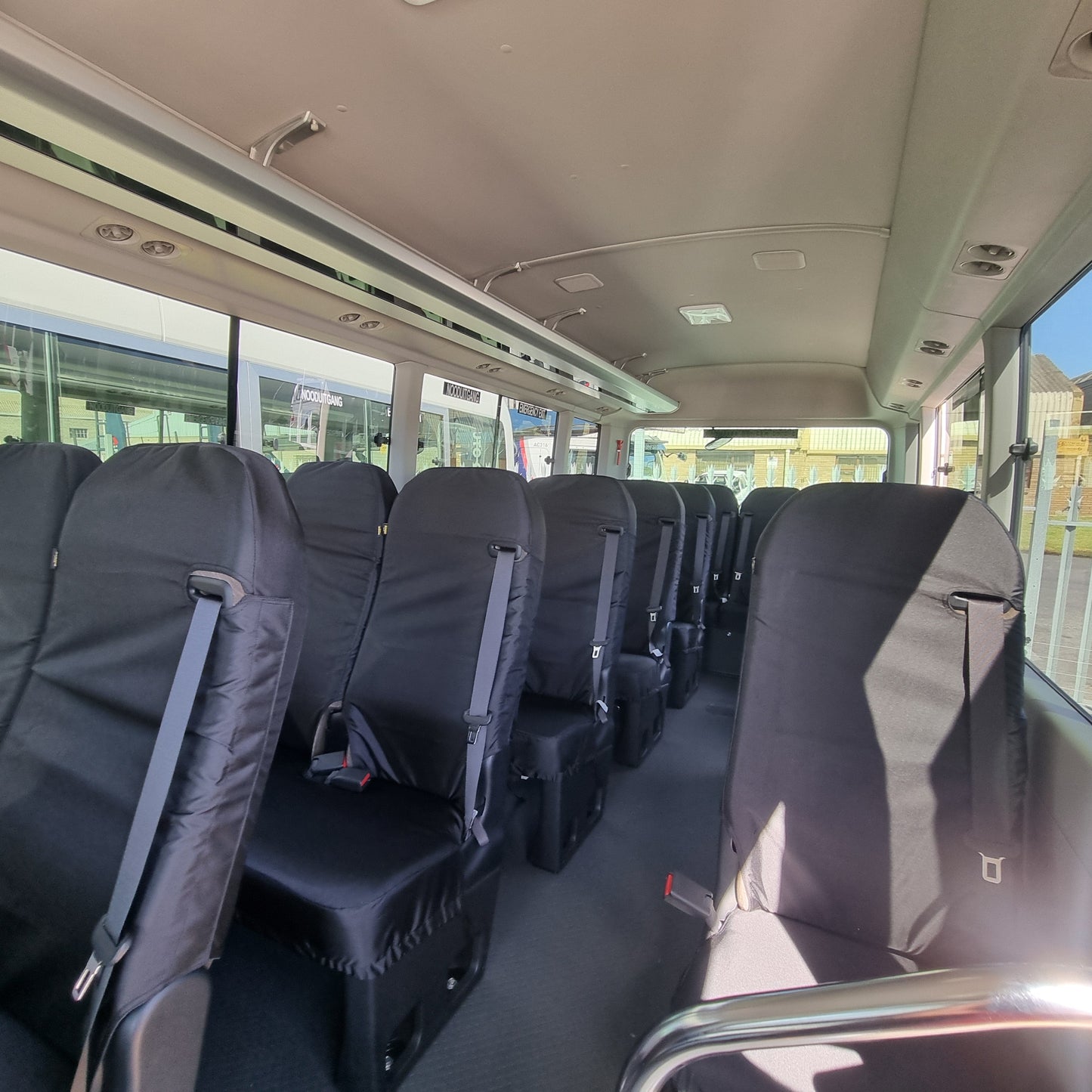 Toyota Coaster Bus Seat Covers made by KINDO Covers