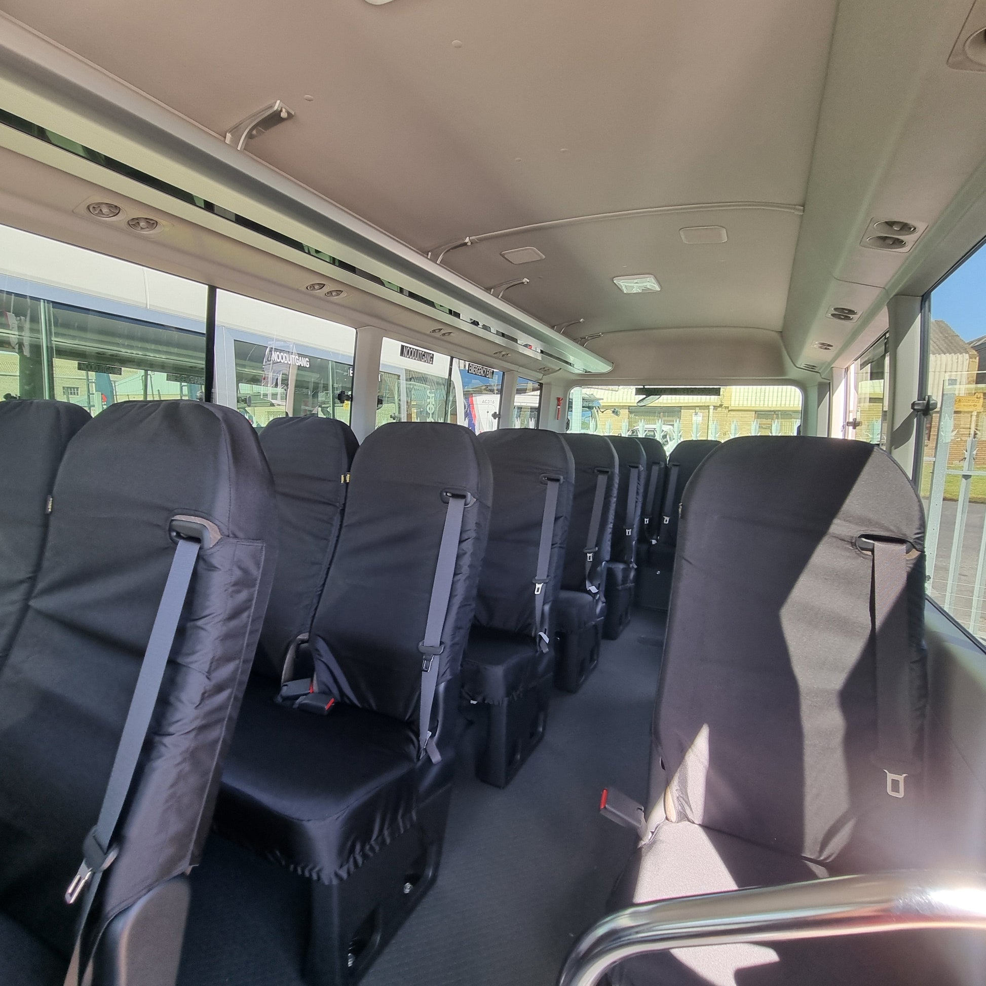 Toyota Coaster Bus Seat Covers made by KINDO Covers