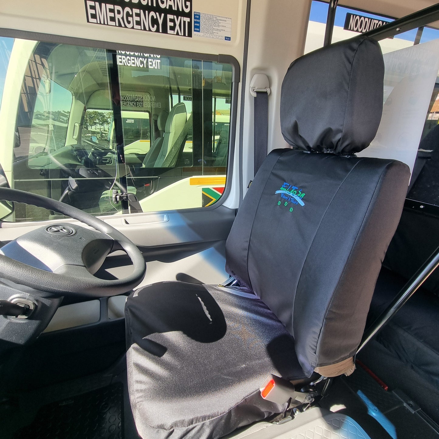 Toyota Coaster Bus Seat Covers made by KINDO Covers