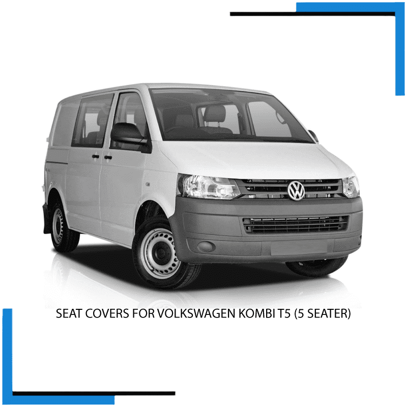 Volkswagen Kombi T5 5 Seater Seat Covers made by KINDO Covers